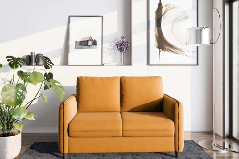 sof&aacute; amarelo