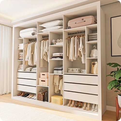 Seleção de Closets para você e seu quarto dos sonhos.