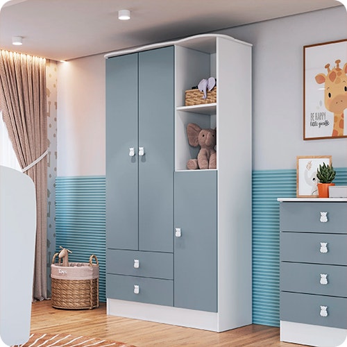 Guarda-roupa Infantil com desconto e qualidade, aproveite!