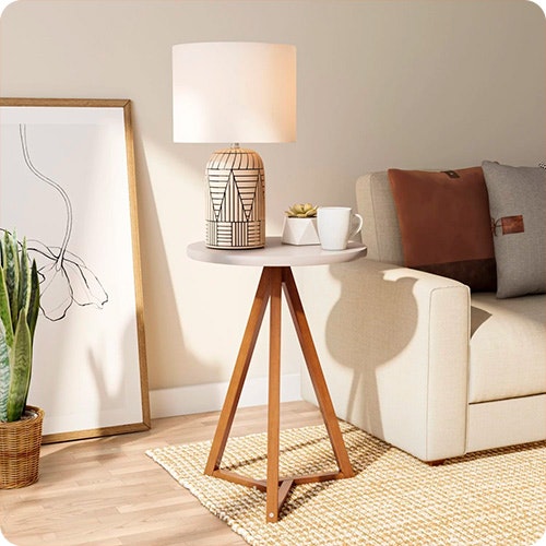 Confira todas as opções de produtos da MadeiraMadeira: Mesa Lateral
