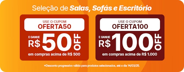 Salas, Sofás e Escritório com cupom