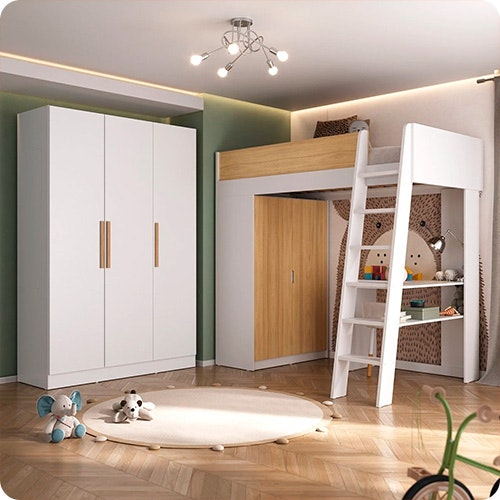Confira todas as opções de produtos da MadeiraMadeira: Quarto Infantil Completo