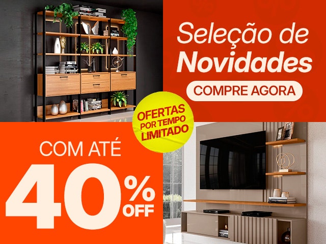 Banner DESK novidades com 40 off mobile