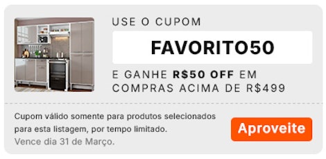 cupom FAVORITO50