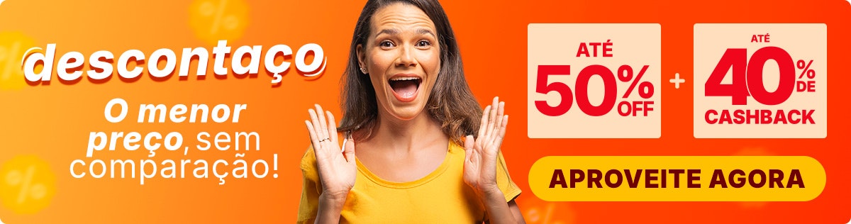 Descontaço é na MadeiraMadeira Descontaço é na MadeiraMadeira: O menor preço, sem comparação. Até 50% OFF + até 40% de CASHBACK.