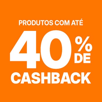 Produtos com até 40% de CASHBACK, aproveite!
