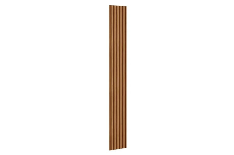 Painel ripado de madeira