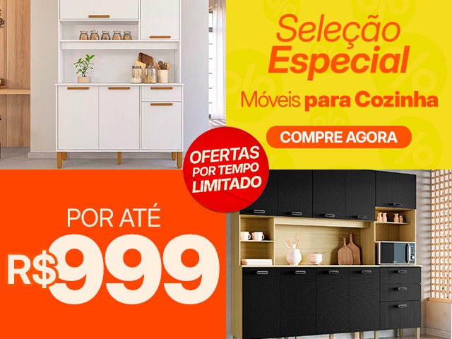 Seleção Especial: Móveis para cozinhas por até R$999