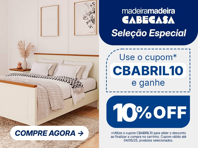 CabeCasa com Seleção Especial: use o cupom e garanta 10% OFF!