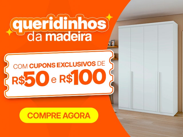 Queridinhos MadeiraMadeira: com cupons exclusivos de R$50 e R$100 OFF! Aproveite.