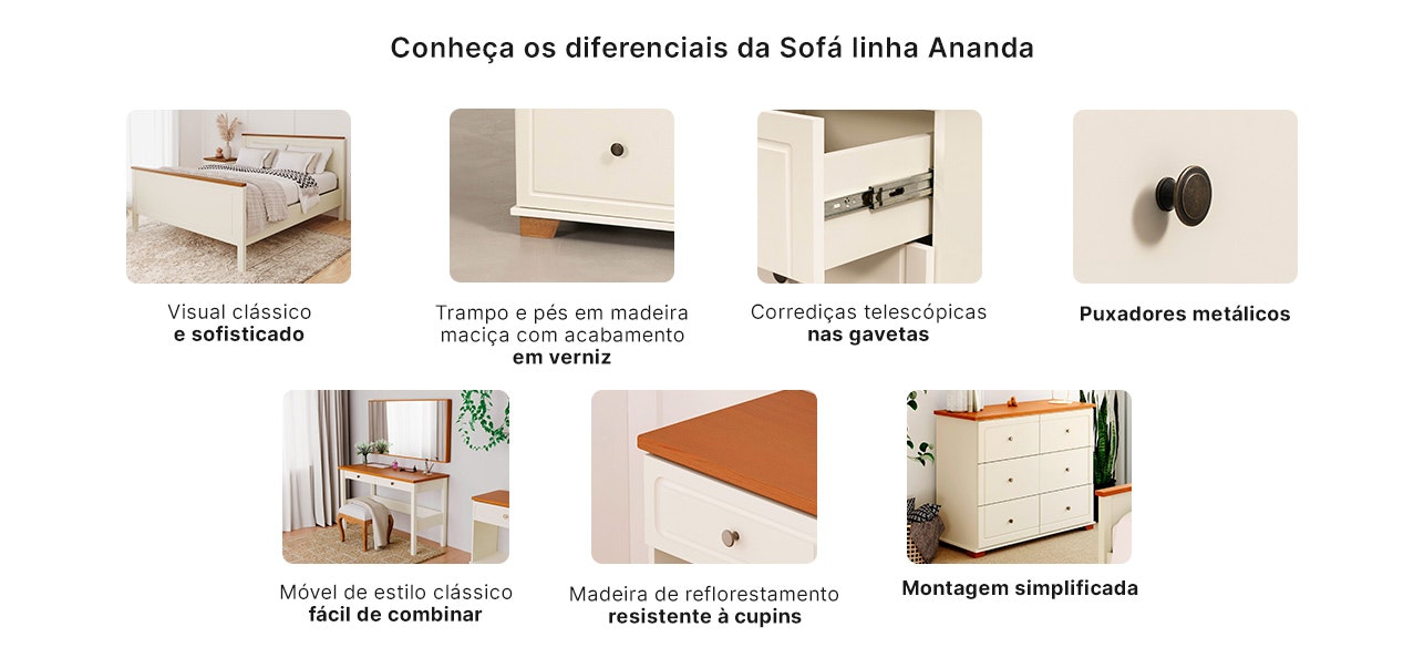 Diferenciais linha ananda desk