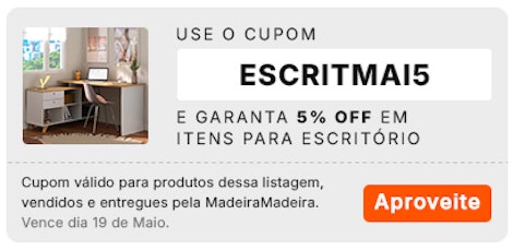 Use o cupom ESCRITMAI5 e garanta 5% OFF