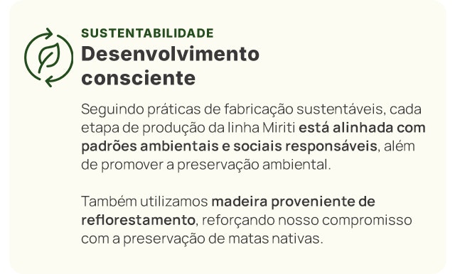 Sustentabilidade Linha Miriti APP