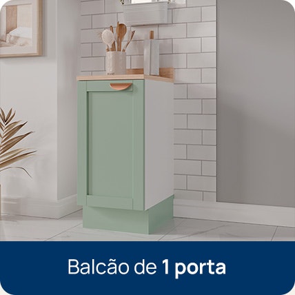 Balcão de 1 porta testemonial