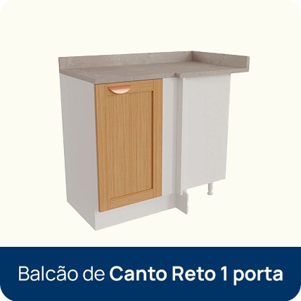 balcão de canto reto arizona