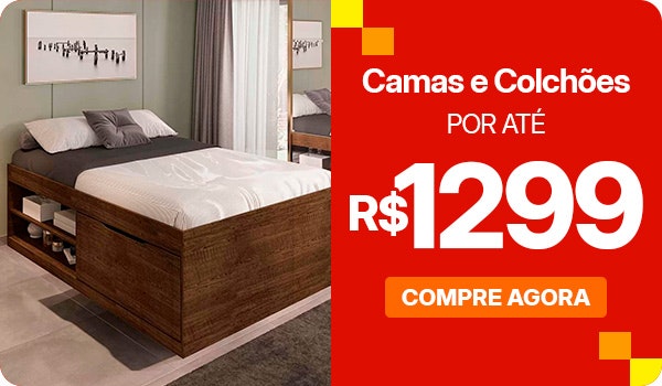 Camas e Colchões: por até R$ 1299, aproveite