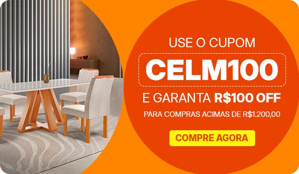 Cupom de R$100 OFF usando CELM100, confira.