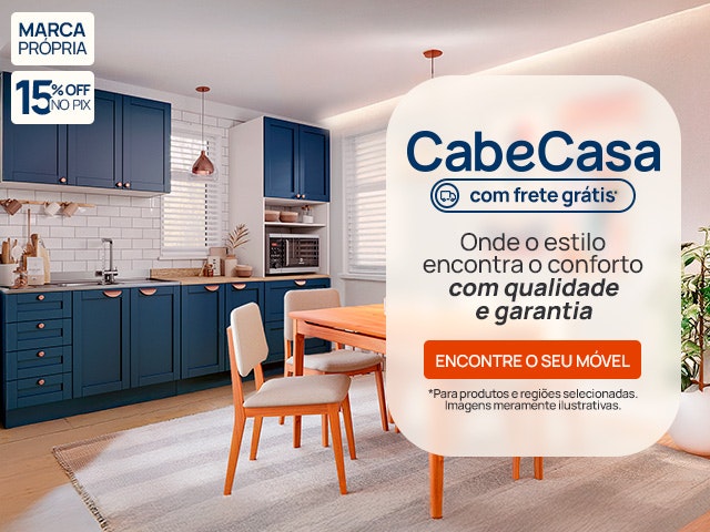 CabeCasa com Frete Grátis: onde o estilo encontra o conforto com qualidade e garantia.