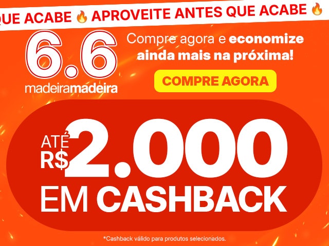 6:6: Cashback de até R$2.000 para sua próxima compra!
