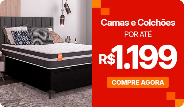 Camas e Colchões com por até R$1.199