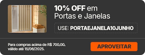 10% OFF em Portas e Janelas, aproveite!