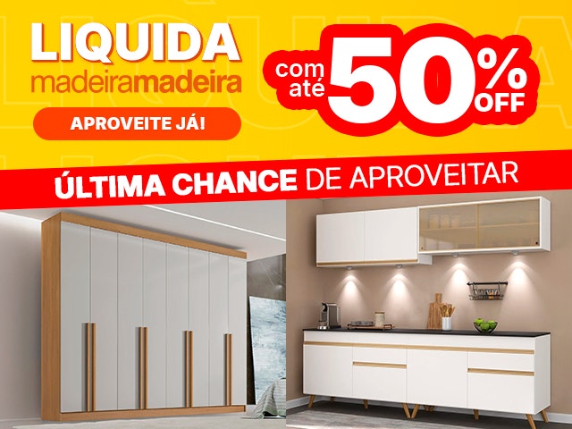 Liquida com desconto de até 50% OFF, ÚLTIMA CHANCE! Aproveite.