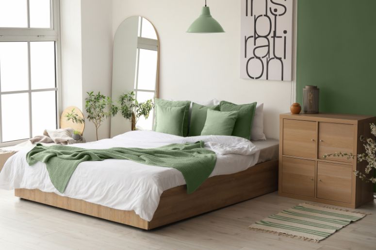 Quarto com decoração escandinava