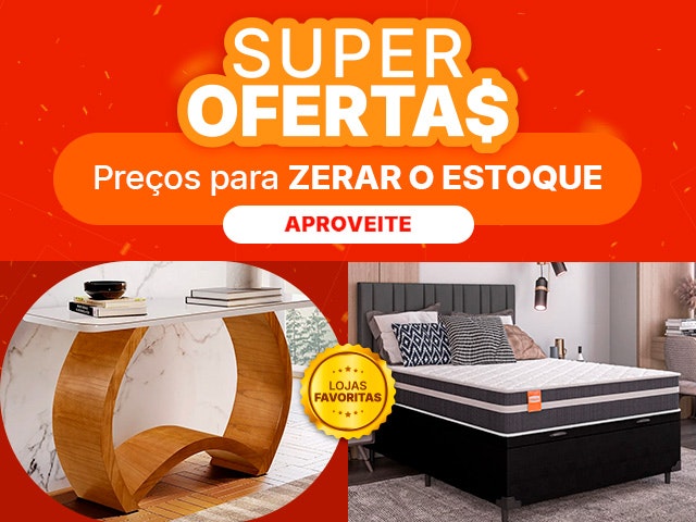 Super Ofertas: preços para zerar o estoque, até 40% de CASHBACK!