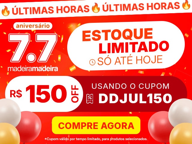 07.07 PRORROGRADO: use o cupom DDJUL150 e garanta R$150 OFF