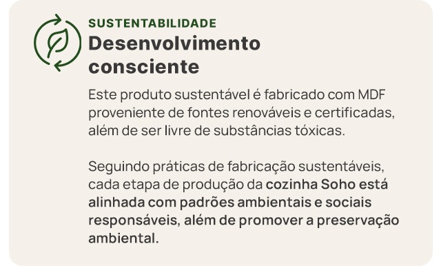 Cozinha soho sustentabilidade mob