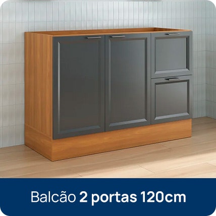 balcão 2 portas 120cm testemonial