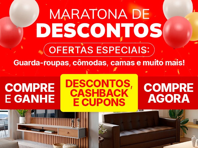 Maratona de Descontos: Mesas de Jantar e Racks, aproveite