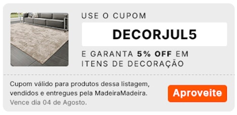Cupom para Decoração: 5% OFF usando DECORJUL5