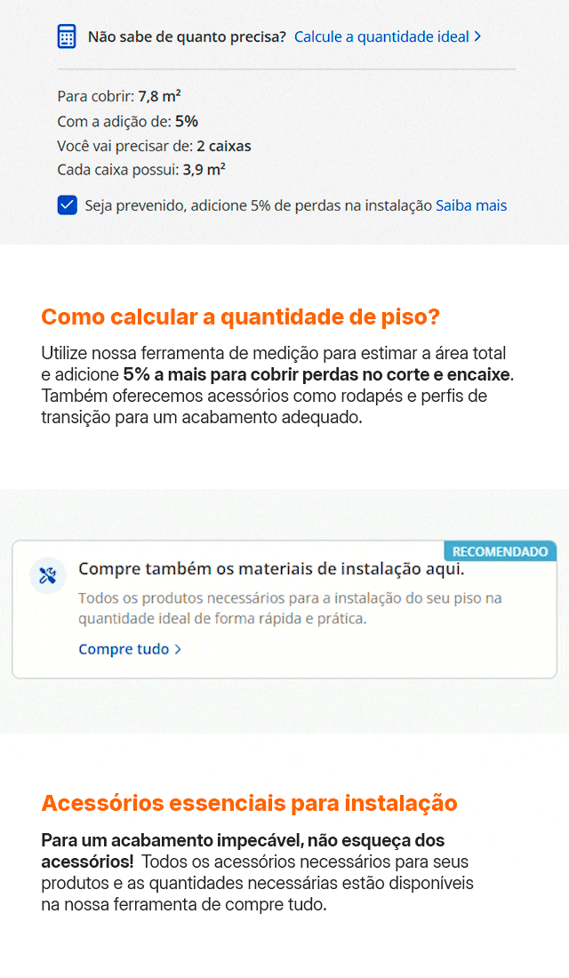 Compre tudo: aproveite nossa ferramenta para comprar tudo o que você precisa aqui na MadeiraMadeira.