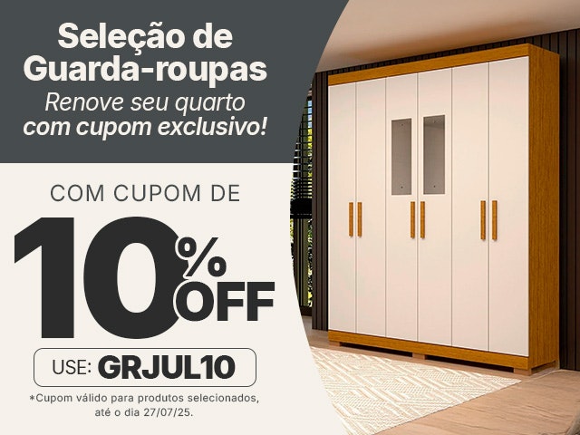Guarda-Roupas com cupom de 10% OFF
