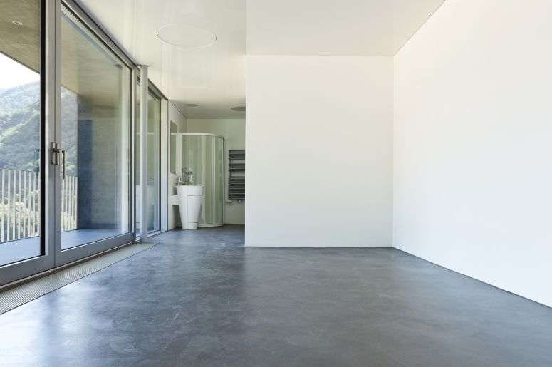 Piso de cimento queimado
