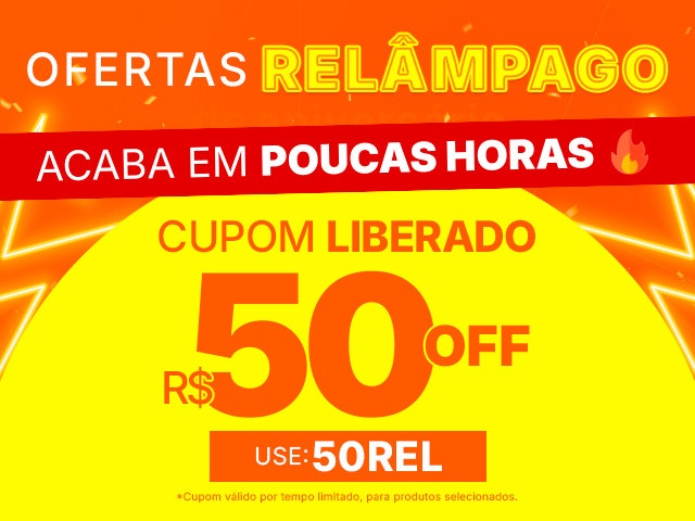 Ofertas Relâmpago: CUPOM DE R$50 LIBERADO PARA VOCÊ, aproveite!
