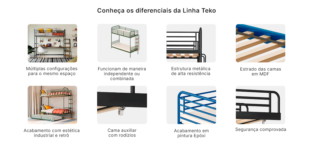 Diferenciais linha teko web