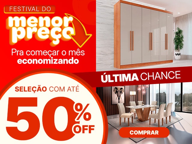 Última Chance: Seleção com até 50% OFF + até 20% OFF no Pix