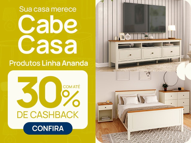 Produtos CabeCasa Ananda CabeCasa com 30% de cashback.