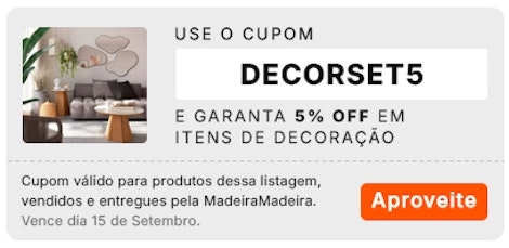 cupom DECORSET5