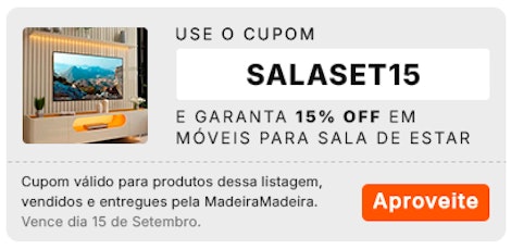 cupom SALASET15