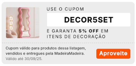 cupom DECOR5SET