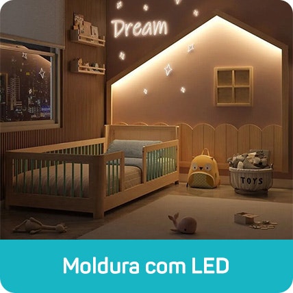 Moldura com LED Wave