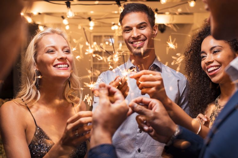 iluminação de ano novo