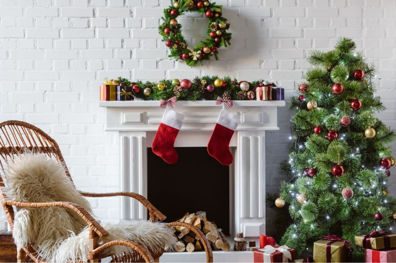 Decora&ccedil;&atilde;o de Natal com Meias