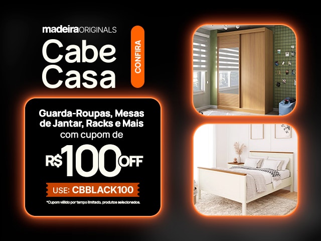 CabeCasa com cupom de R$100 OFF Mobile