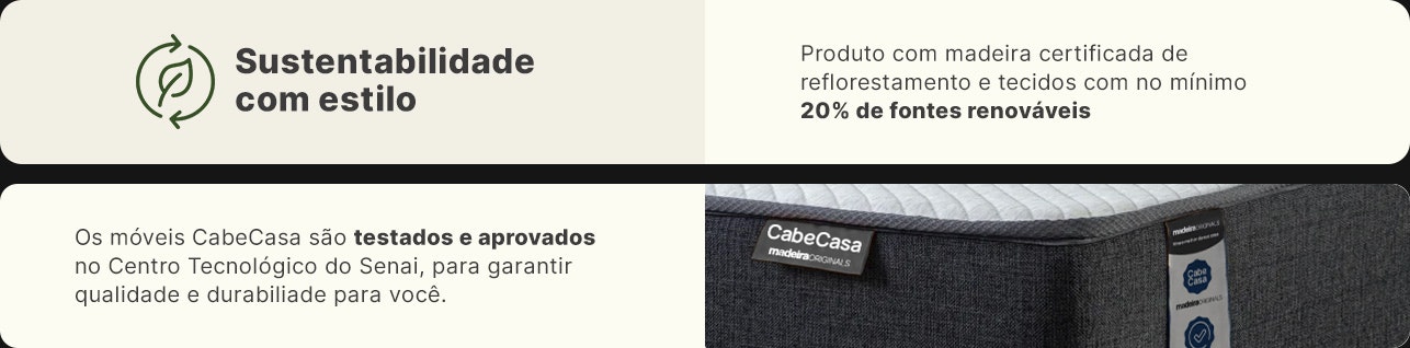 Sustentabilidade com estilo cabecasa