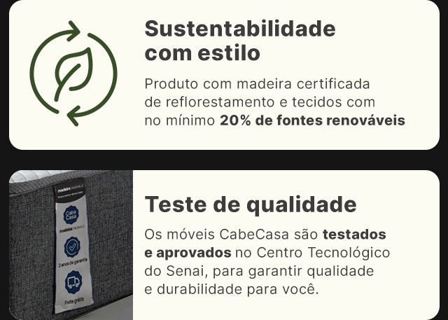 Sustentabilidade com estilo cabecasa mobile