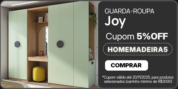 5%OFF no Guarda-Roupa Joy Cupom